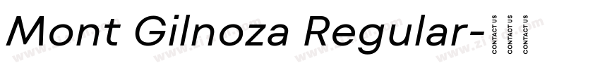 Mont Gilnoza Regular字体转换
